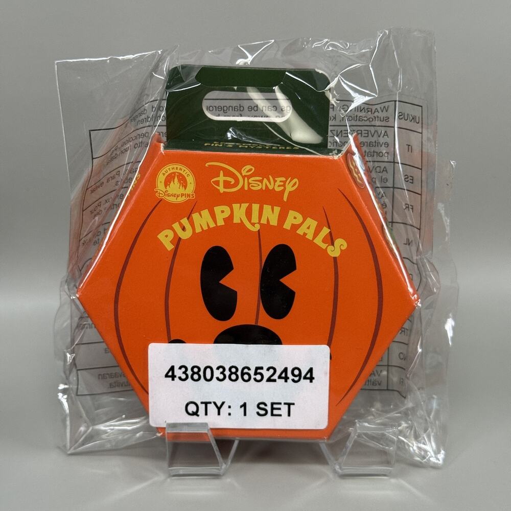 Disney Parks Pumpkin Pals Mystery Pin Trading Box Set (2) Halloween Unopened